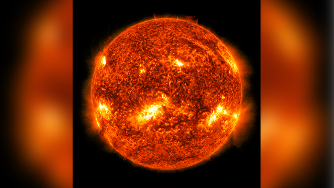 FILE - NASA's SDO captured this image of a mid-level solar flare, an M5.6-class, on Aug. 24, 2015.