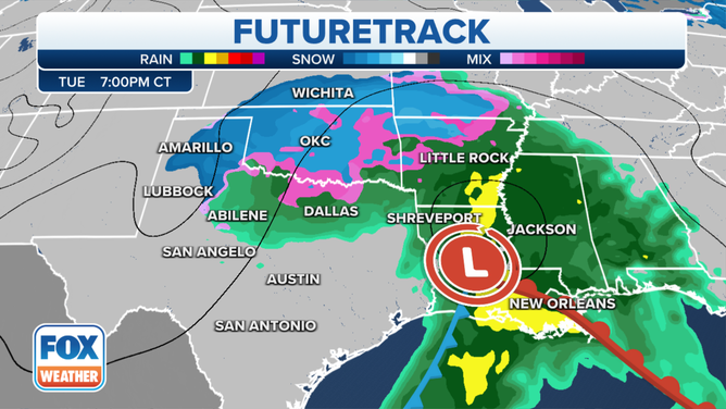 What the radar could look like as we head into Tuesday.
