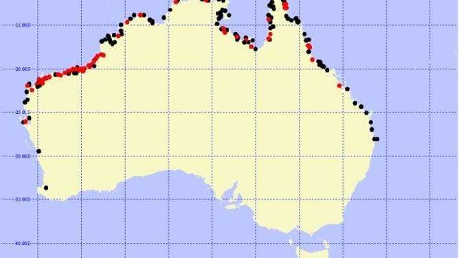 Cyclone frequency in Australia