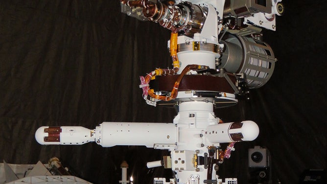 The Mars Environmental Dynamics Analyzer (MEDA) collects atmospheric measurements provides a regular weather report from Jezero Crater on Mars. 