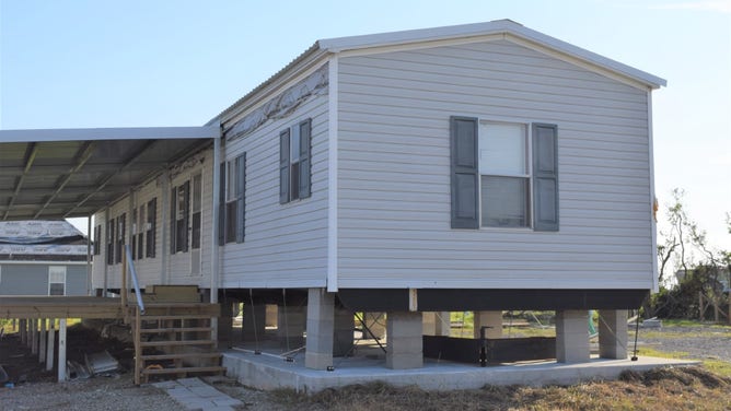 A Zone 2 home anchored to a concrete slab.