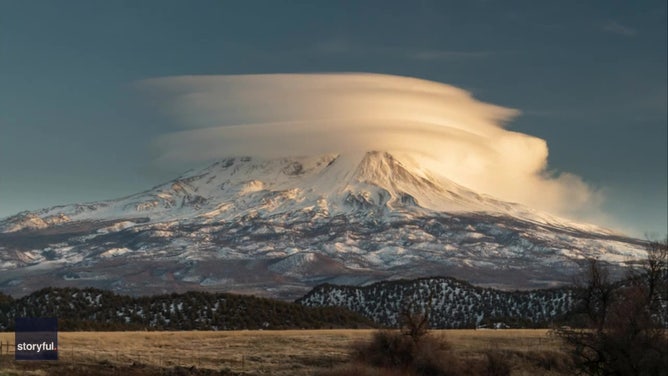 Lenticular cloud over Mt. Shasta