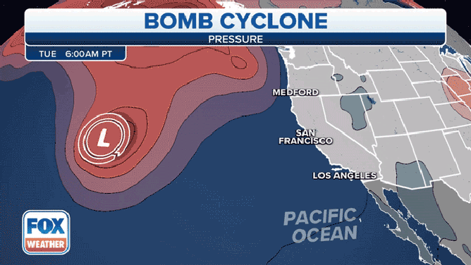 Bomb cyclone headed for West Coast