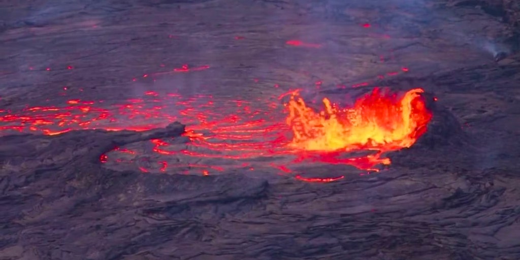 lava flow from volcano