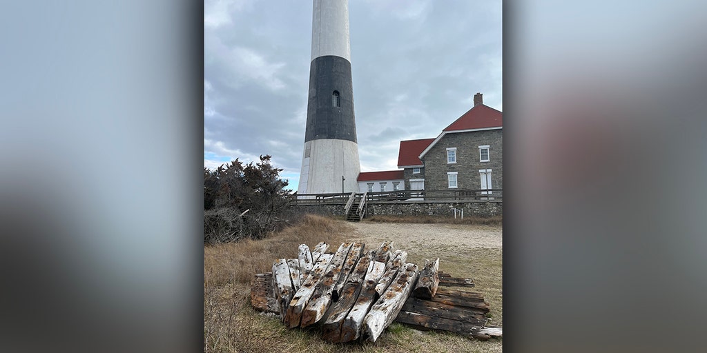 Raised from the depths: Massachusetts woman stumbles across the remains of  1884 shipwreck on beach