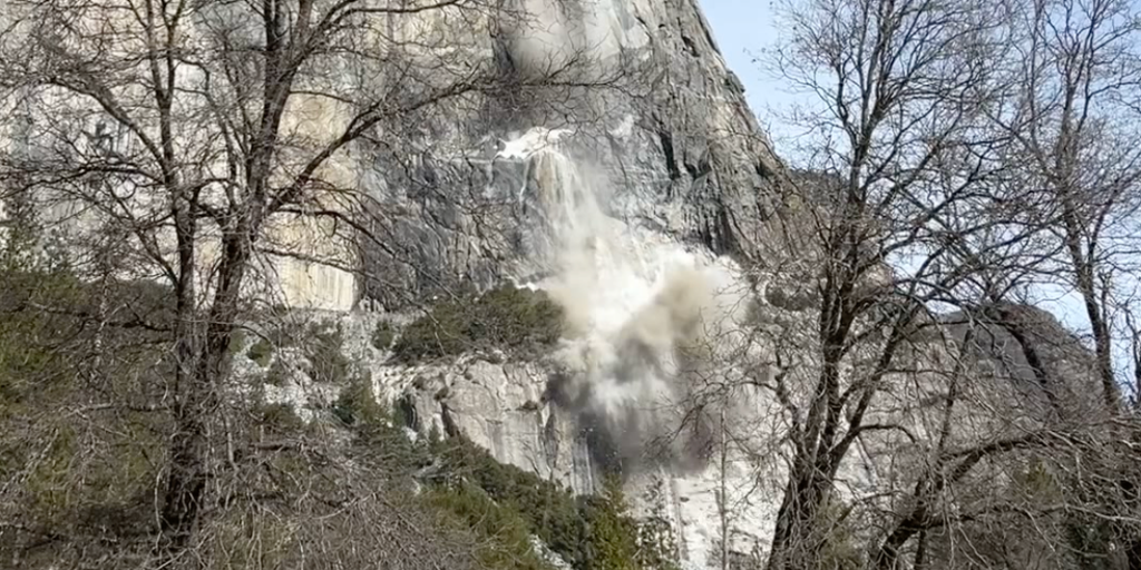 Watch: Rockfall In Yosemite National Park Crashes Down The Side Of El ...