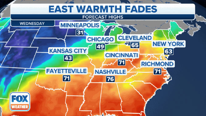 Mild air has surged eastward this week, and as a result, millions of Americans from the Gulf Coast to the Northeast have been enjoying warmer-than-average temperatures.