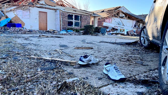 Tornado damage in Norman, Oklahoma, on Feb. 27, 2023.