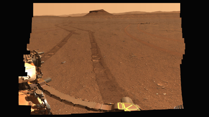 Image captured by NASA's Perseverance rover on Mars.