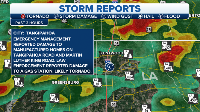 Tornado report from Wednesday