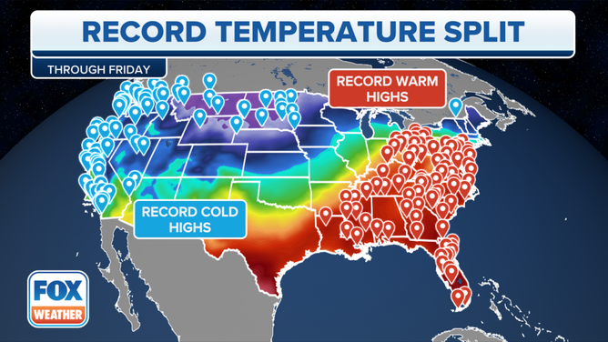 Record highs across country