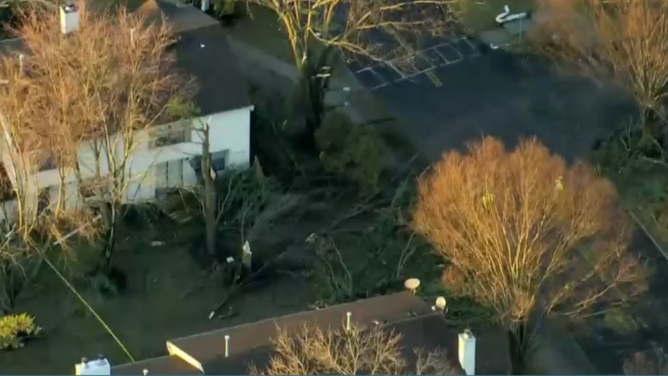 Severe storm damage in New Jersey