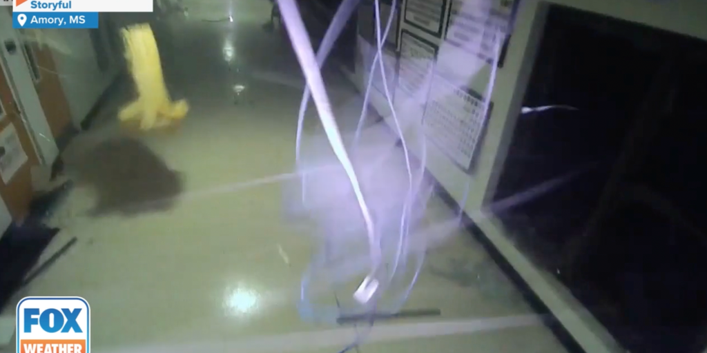Video inside Amory school shows moments Mississippi tornado hit Fox Weather