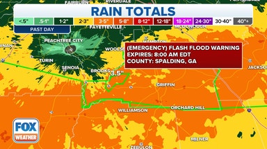 Flash Flood Emergency issued as severe storms, flooding rainfall continued for 5th straight day in South