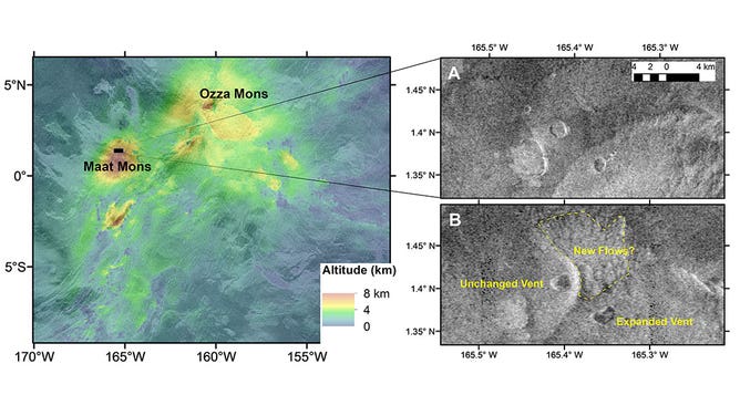 venus volcano vent