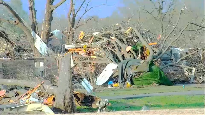 Tornado damage in Wynne, Arkansas. March 31, 2023.