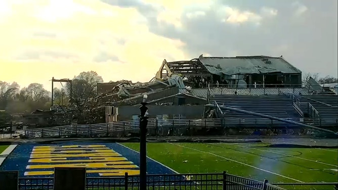 Tornado damage in Wynne, Arkansas. March 31, 2023.