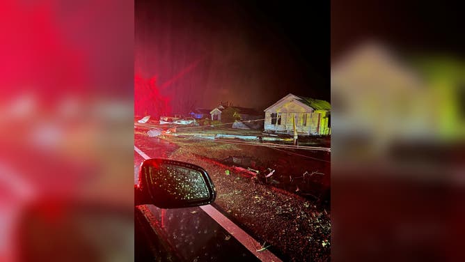 Armory, Mississippi tornado damage