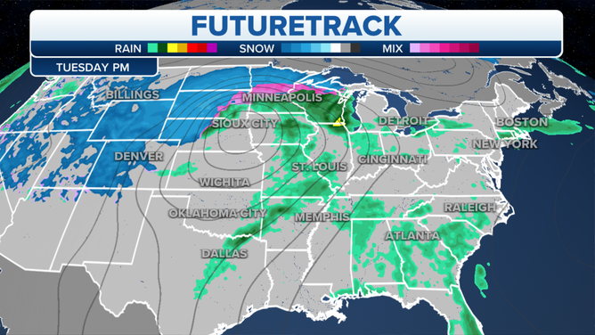 The FOX Weather FutureTrack for Tuesday, April 4, 2023.