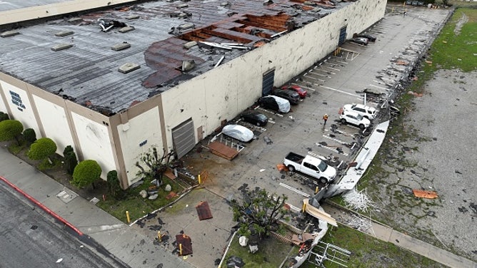 Tornado Touches Down Near Los Angeles In Montebello, California