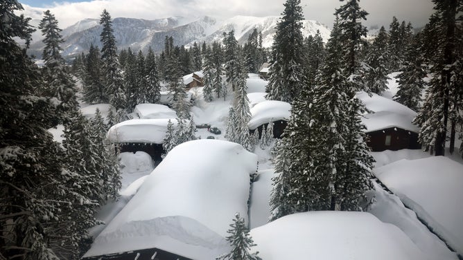 California Hit By Another Winter Storm, Deepening The Already Historic Snowpack In Mountain Regions