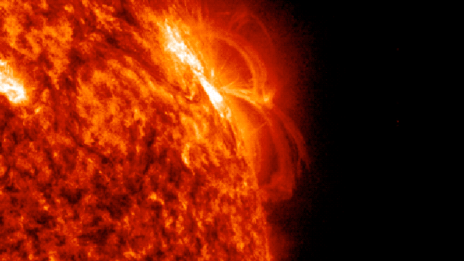 Watch: Powerful solar flare erupts from the surface of the sun