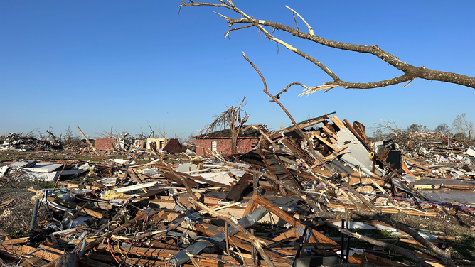 A deadly tornado tore through the community of Rolling Fork, Mississippi, on Friday, March 24, 2023.