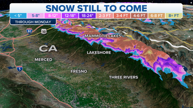 California Mountain Snow QPF