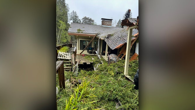 Tree crashes into assisted living facility in California
