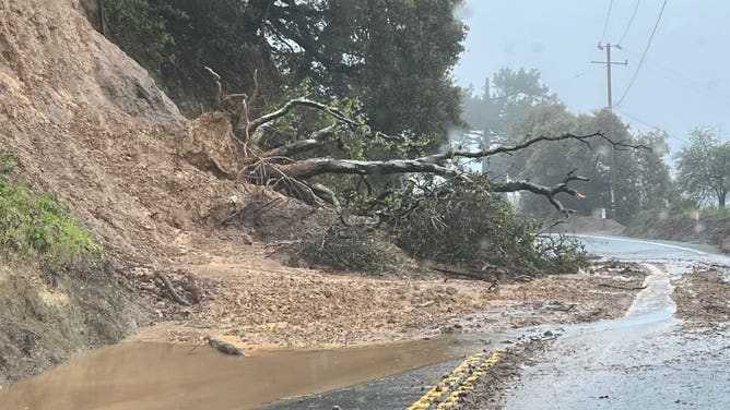 Mudslide in Santa Cruz, California