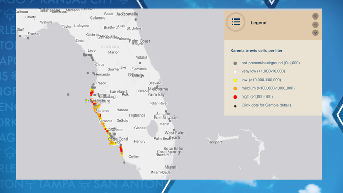 Florida red tide count