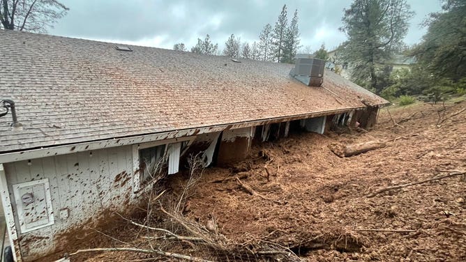 Mudslide into California Home