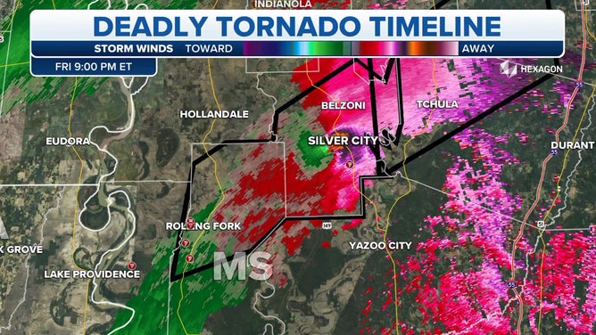 Radar tracks deadly Mississippi tornado