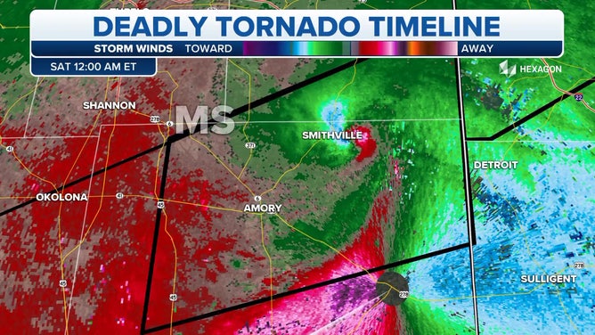 Radar tracks deadly Mississippi tornado