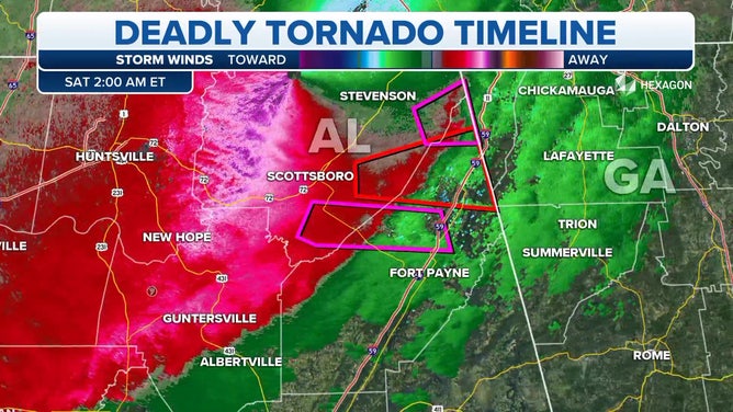 Radar tracks deadly Mississippi tornado