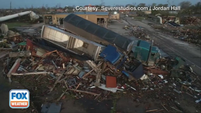 Tornado Damage in Rolling Fork, Mississippi