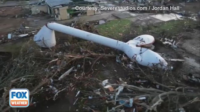 Tornado Damage in Rolling Fork, Mississippi
