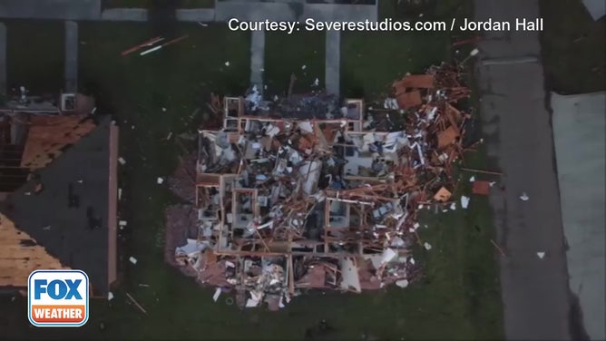 Tornado Damage in Rolling Fork, Mississippi