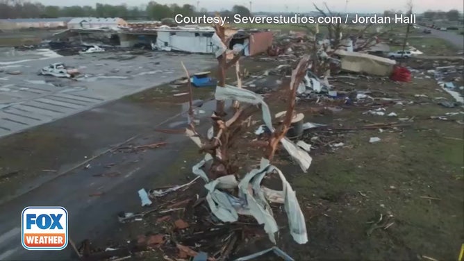 Tornado Damage in Rolling Fork, Mississippi