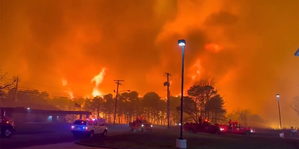 '200-foot flames, raining fire embers': Wildfire burns nearly 4,000 acres in New Jersey