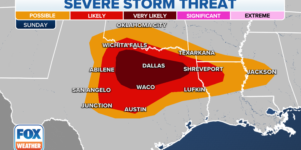Severe storms produced large hail in Texas on Sunday Fox Weather