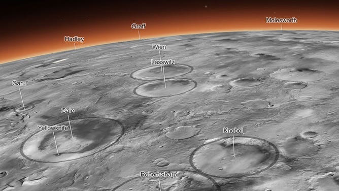 The Mars Reconnaissance Orbiter’s Context Camera, which captured the 110,000 images that make up the interactive global mosaic, is especially useful for spotting impact craters like those seen here.