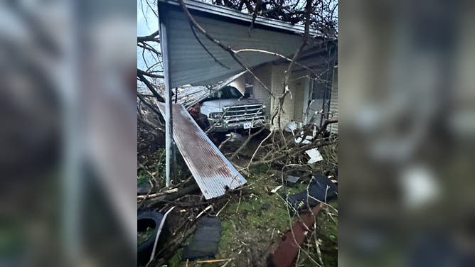 Storm damage after a tornado struck Glenallen, Missouri. April 5, 2023.