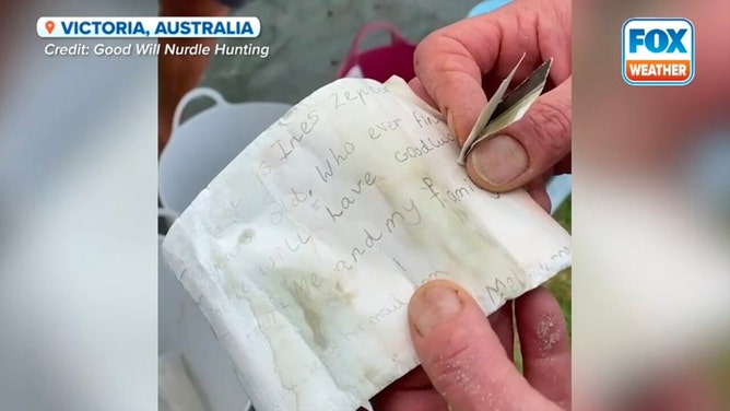 8-year-old's lucky message in a bottle found 10 years later at Australian beach