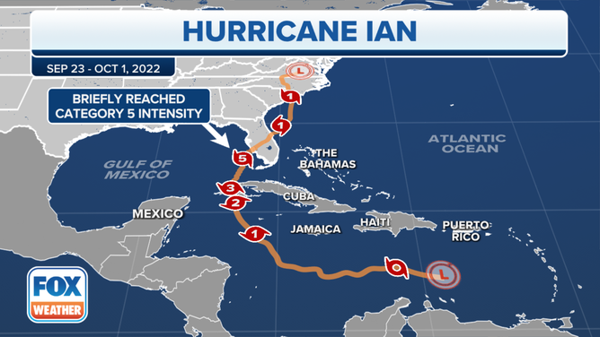 Hurricane Ian Briefly Attained Category 5 Intensity Off Florida S Gulf   AL09 Ian Track1 