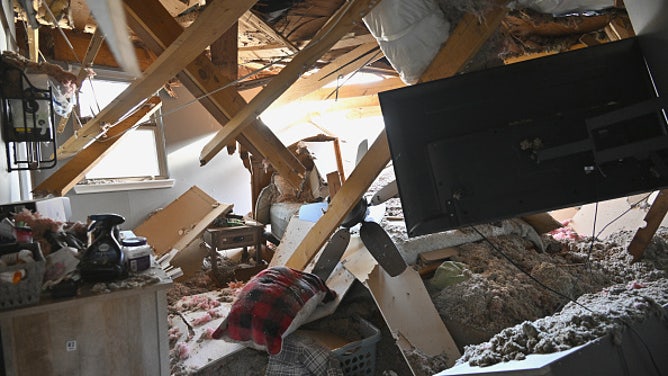 Aftermath of tornadoes in Arkansas