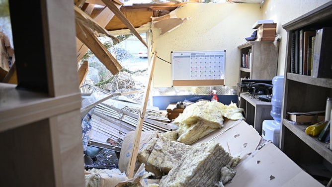 Aftermath of tornadoes in Arkansas