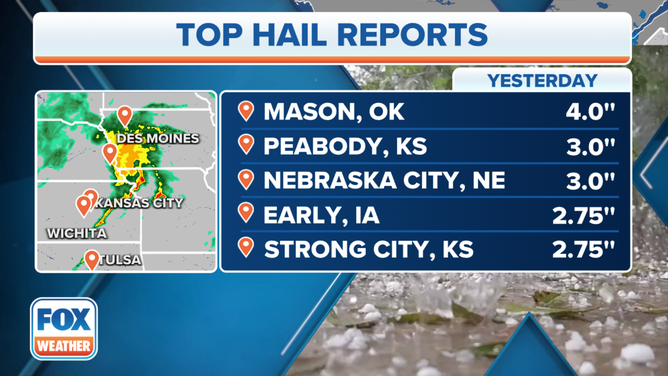 Hail Reports April 19, 2023