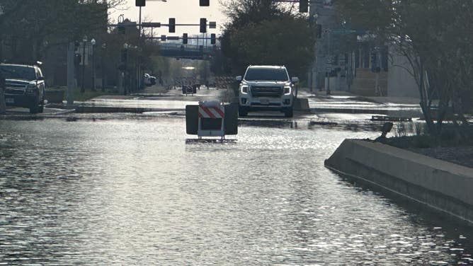 Flooding in Davenport, Iowa.
