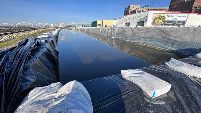 Flooding in Davenport, Iowa.